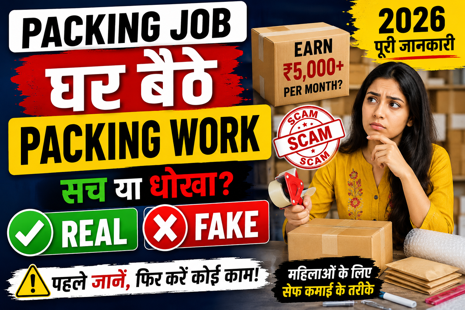 Packing Work From Home Real Ya Fake 2026
