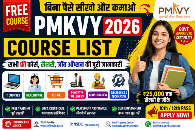 pmkvy course list 2026