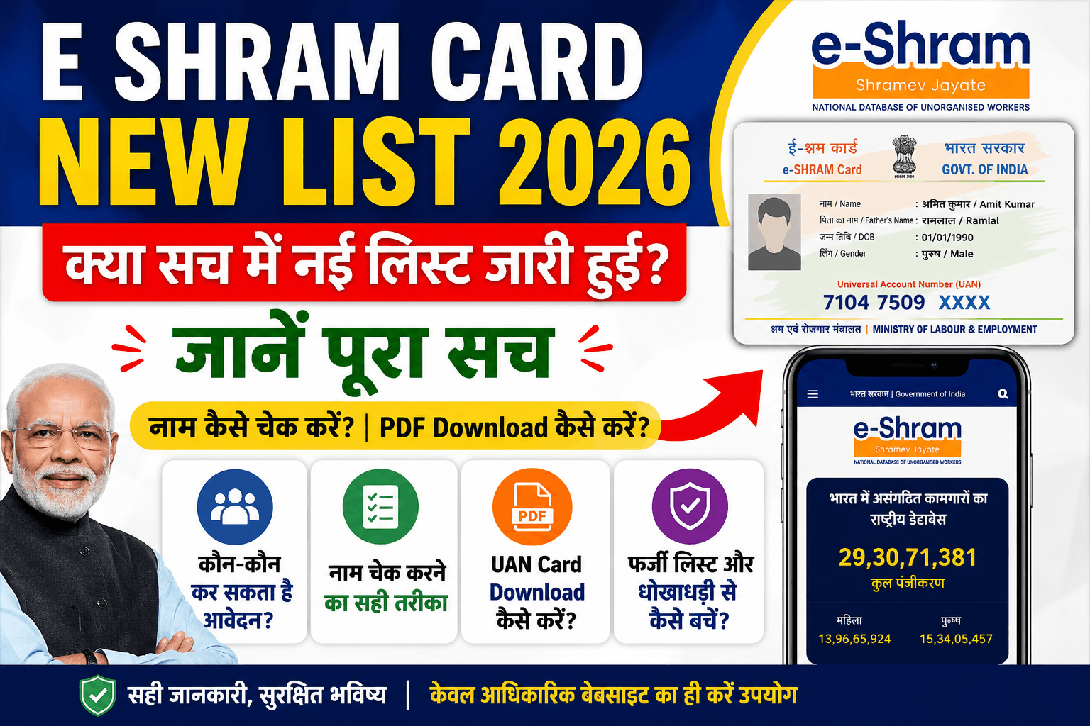 E Shram Card New List 2026