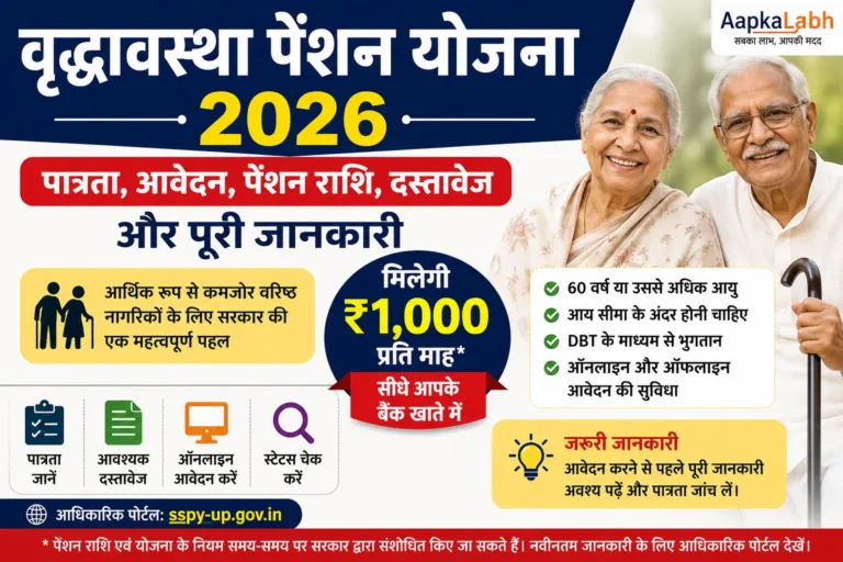 वृद्धावस्था पेंशन योजना 2026